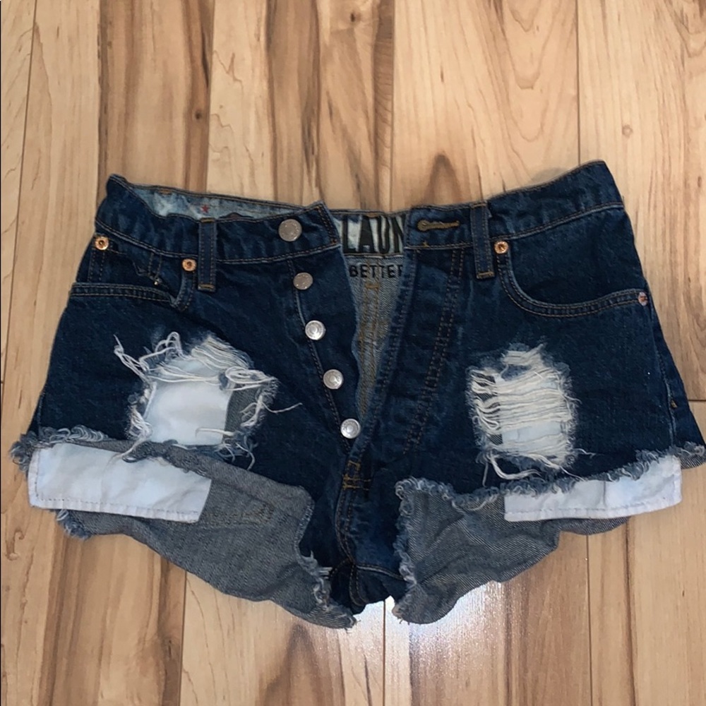 Colorful jean short
